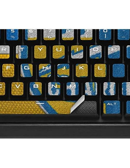 Piel Decal Skinit para Teclado Mecánico Corsair K95 RGB - NFL Los Angeles Chargers Piel Decal Skinit para Teclado Mecánico Corsair K95 RGB - NFL Los Angeles Chargers