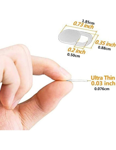 Cubierta de Webcam Much Hotter Negra Ultra Delgada 0.03 cm