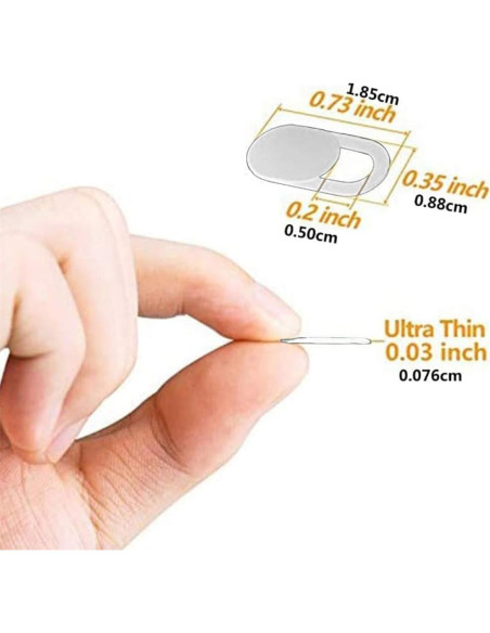 Cubierta de Webcam Much Hotter Negra Ultra Delgada 0.03 cm