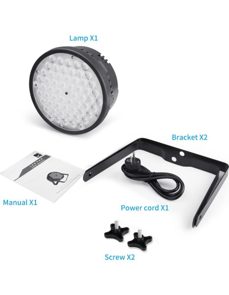 Luz Par LED Betopper LPC180 60x3W RGB para Eventos