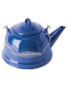 Tetera de Esmalte Stansport 2.6 L Azul para Camping