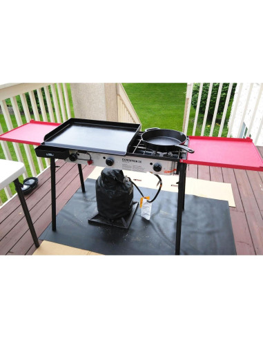 Juego de Estantes Laterales Plegables BBQ Future para Estufas de 3 Quemadores