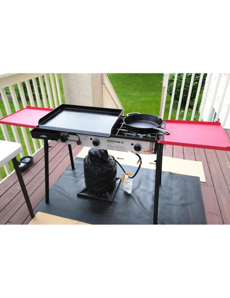 Juego de Estantes Laterales Plegables BBQ Future para Estufas de 3 Quemadores