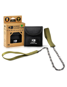 Sierra de Bolsillo Nórdica 36 cm 50 Dientes Plegable Verde