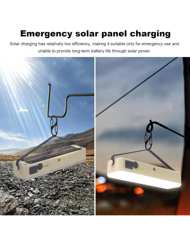 Barra de Luz Solar AODOO 4000mAh 2000 Lúmenes 4 Modos