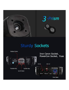 SHEHDS Luz de Cabeza Móvil LED 80W 8 Colores y Gobos 2