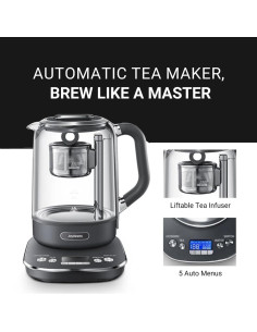 Hervidor de Té Joydeem 1.7L Eléctrico con Infusor Automático 2