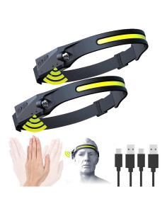 Linterna Frontal LED NUTSE Recargable IPX4 230 2PCS