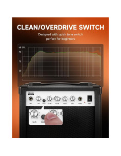 Amplificador de guitarra eléctrica Donner DEA-20 20W con efectos 2