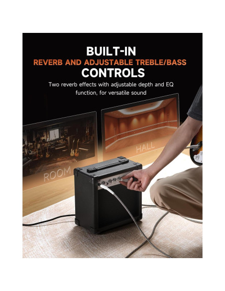 Amplificador de guitarra eléctrica Donner DEA-20 20W con efectos