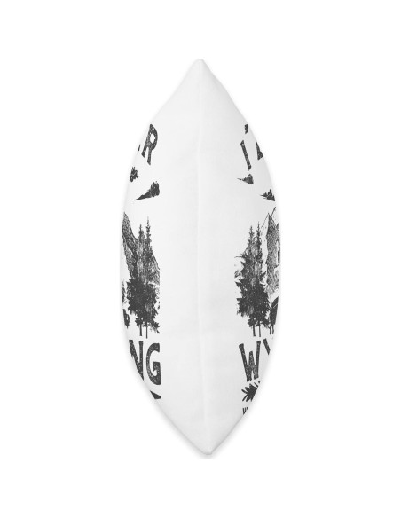 Almohada Vintage 18x18 cm Excursionistas Wyoming Camping
