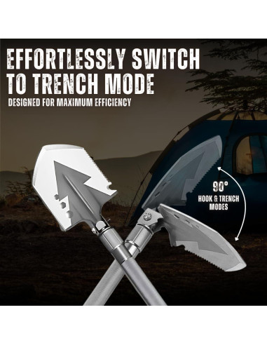 Pala Multiusos SmartstickX 13 en 1 Plegable Gris Carbón