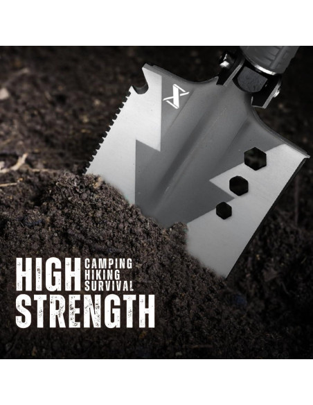 Pala Multiusos SmartstickX 13 en 1 Plegable Gris Carbón Pala Multiusos SmartstickX 13 en 1 Plegable Gris Carbón