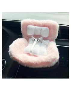 Asiento de Coche para Muñecas Lukax Rosa 15.2x6.9x10.2cm