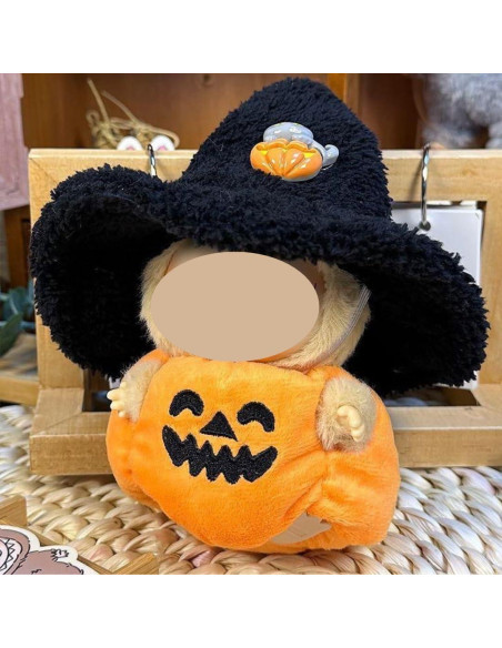 Disfraz de Halloween para Muñeca Labubu 15-17cm - Calabaza y Sombrero