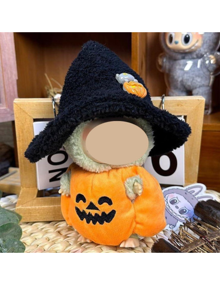 Disfraz de Halloween para Muñeca Labubu 15-17cm - Calabaza y Sombrero