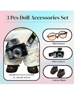 Juego de Accesorios para Muñecas 17cm QIXINGWISE 3 Piezas 2