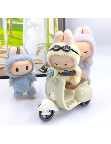 Juguete Scooter Acrobático Liotww con Luz y Música - Blanco Roto