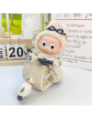 Juguete Scooter Acrobático Liotww con Luz y Música - Blanco Roto