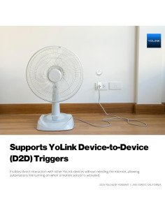 Enchufe Inteligente YoLink 15A con Monitor de Energía y Hub 2