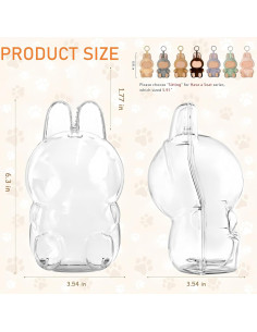 Funda Protectora Acrílica Labub para Figuras Sentadas 15cm 2