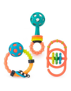 Juego de Sonajeros Sassy Baby 3 Piezas para Recién Nacidos