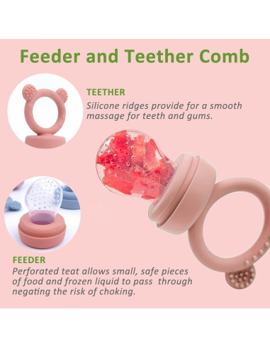 Alimentador de Frutas JEXFUN + Moldes de Paletas para Bebés