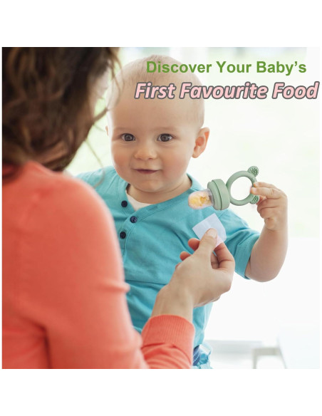 Alimentador de Frutas JEXFUN + Moldes de Paletas para Bebés Alimentador de Frutas JEXFUN + Moldes de Paletas para Bebés