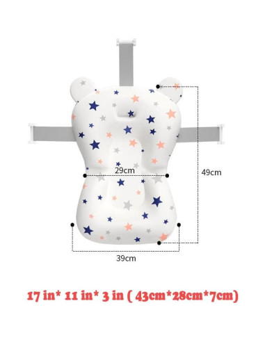 Almohadilla de baño para bebés ToBsoft, antideslizante, 0-12 meses