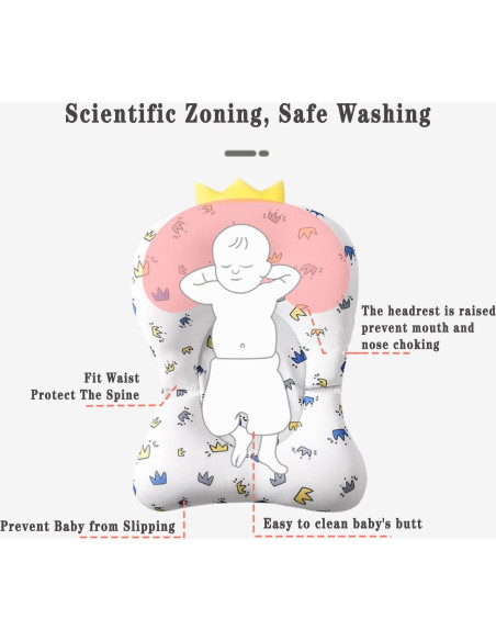 Almohadilla de baño para bebés ToBsoft, antideslizante, 0-12 meses Almohadilla de baño para bebés ToBsoft, antideslizante, 0-12 meses