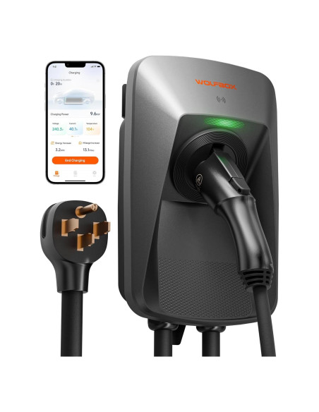 Cargador de EV WOLFBOX WE40 Nivel 2 40A J1772 7.62m
