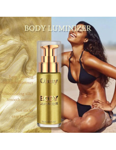 Iluminador Líquido Corporal Firstfly 30 ml Oro Metálico 2