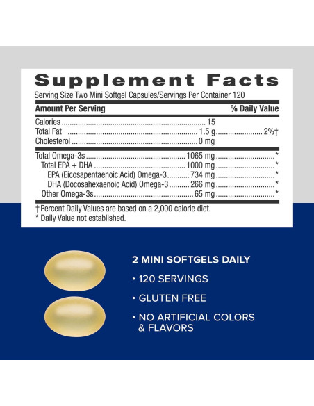 Suplemento GNC Aceite de Pescado Triple Fuerza 1000mg Omega 3 Suplemento GNC Aceite de Pescado Triple Fuerza 1000mg Omega 3