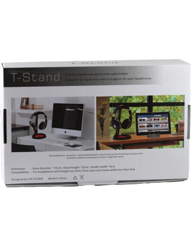 Soporte para Auriculares Gaming Navitech de Acero con Bandeja