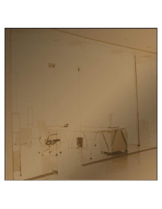 Espejo Acrílico Cuadrado Bronce 30.48x30.48 cm Marketing Holders