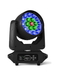 Cabeza Móvil LED 19x15W RGBW Zoom Hong Yi Efecto Profesional