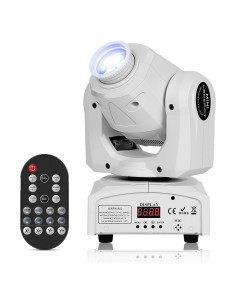 U`King 60W Luz Cabeza Móvil LED RGBW 8 Gobos DMX 512