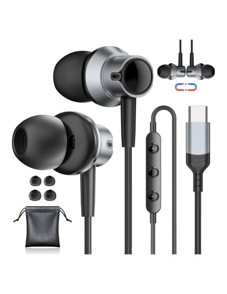 Auriculares USB C Gsangoo con Micrófono y Cancelación de Ruido