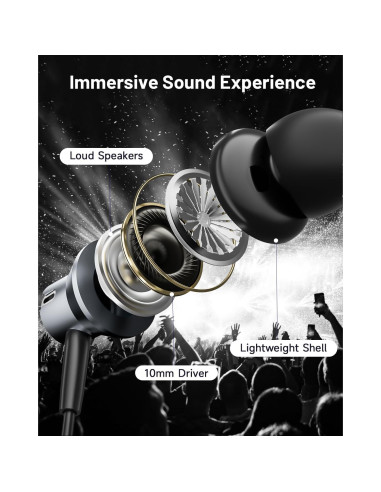 Auriculares USB C Gsangoo con Micrófono y Cancelación de Ruido