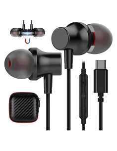 Auriculares USB C COOYA con Micrófono y Cancelación de Ruido