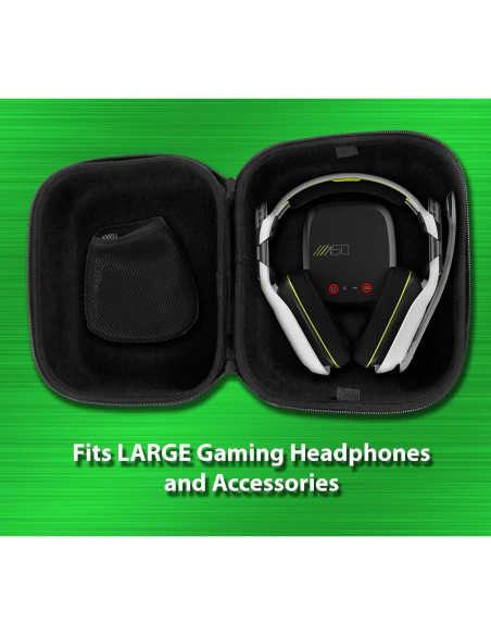 Funda de Viaje CASEMATIX para Auriculares de Juego - Negro Funda de Viaje CASEMATIX para Auriculares de Juego - Negro