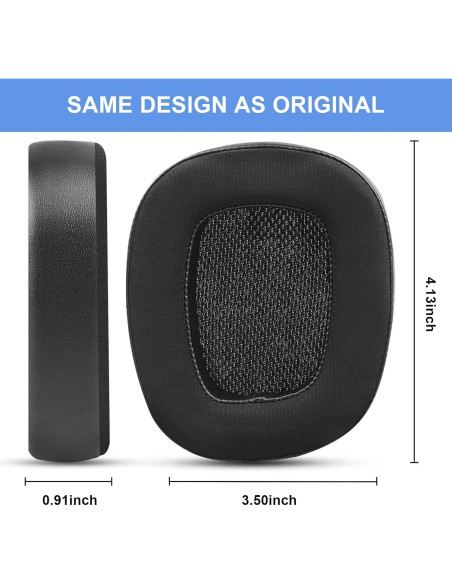 Almohadillas de Reemplazo Gel Refrigerante GEVO para Logitech G231 G433 G533 G633 G935
