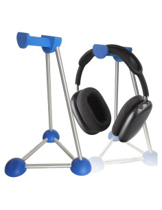 Soporte para Auriculares AJKTGHGE Azul, Diseño Trípode Estable