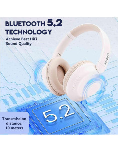 Auriculares Bluetooth UrbanX A32 - Sonido HD, 20H batería, Blanco 2