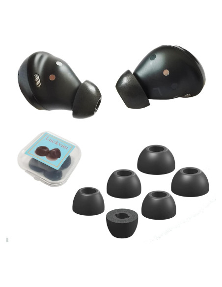 Consejos de Espuma con Memoria Luckvan para Galaxy Buds Pro - 3 Pares Negro