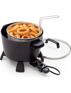 Presto Olla Grande 8 Cuartos Multi-Cocinera Negra 2