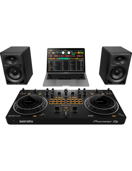 Controlador DJ Pioneer DDJ-REV1 + Auriculares StreamEye + Paño