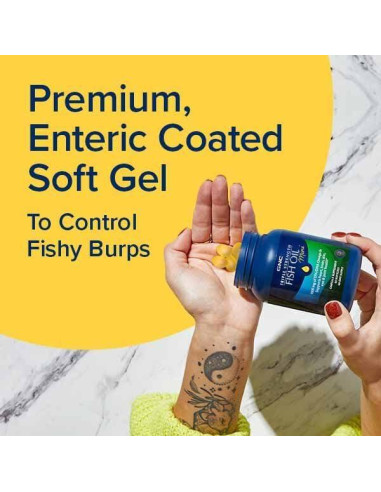 Suplemento GNC Aceite de Pescado Triple Fuerza 1000mg Omega 3