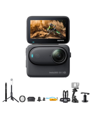 Cámara de Acción Insta360 GO 3S 64GB Negra, Impermeable 4K