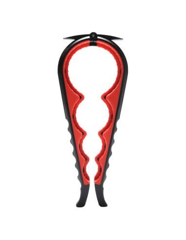 Abre frascos ergonómico Otstar para personas con artritis - Negro y Rojo